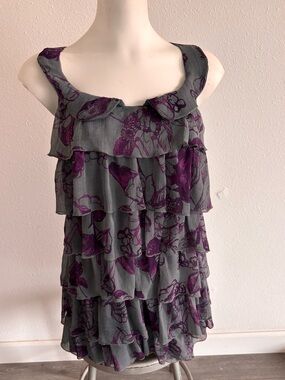 Zio Tiered Ruffle Floral Dress